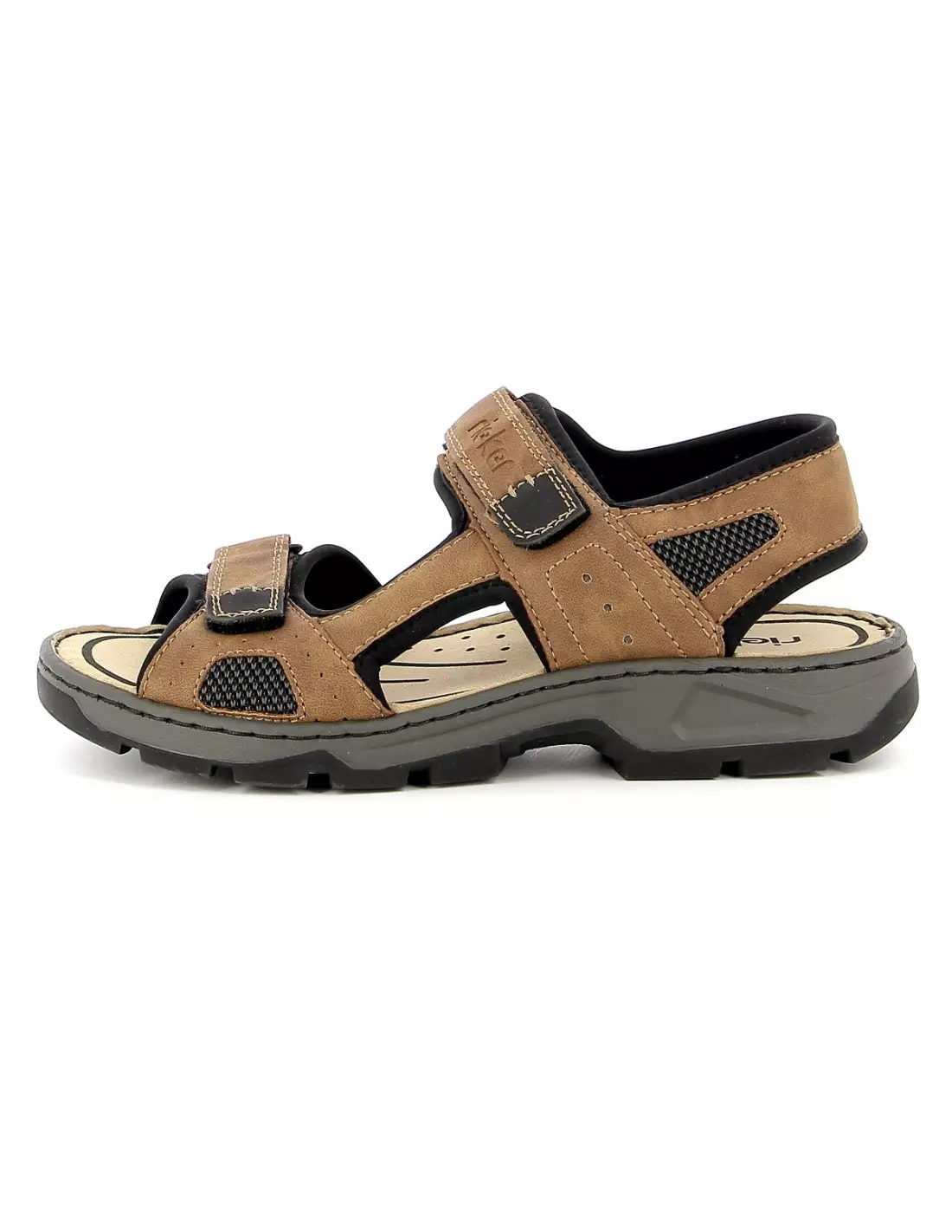 RIEKER 26156 - Sandales, mules & nu-pieds Mandelschwarz