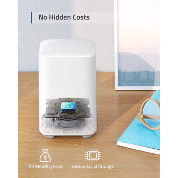 Eufy draadloze beveiligingsset inclusief Homebase 2 en 2 beveiligingscamera's Wit