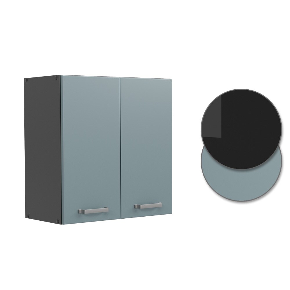 Vicco Hängeschrank Küchenschrank R-Line Solid Anthrazit Blau Grau 60 cm modern