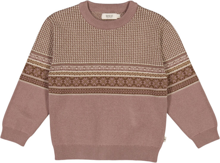 Wheat Jacquard Pullover Elias Pudder