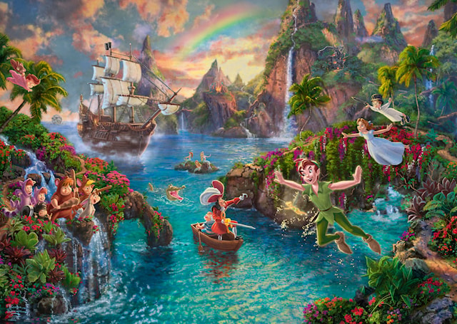 Disney Peter Pan Thomas Kinkade Puslespill 1000 brikker Schmidt