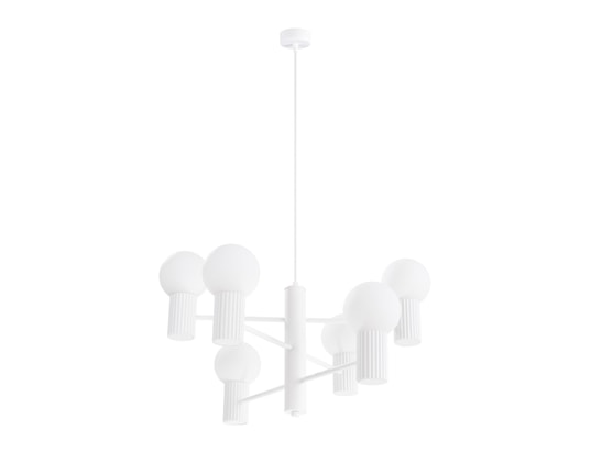 SOLLUX LIGHTING - Lustre halo 6 blanc