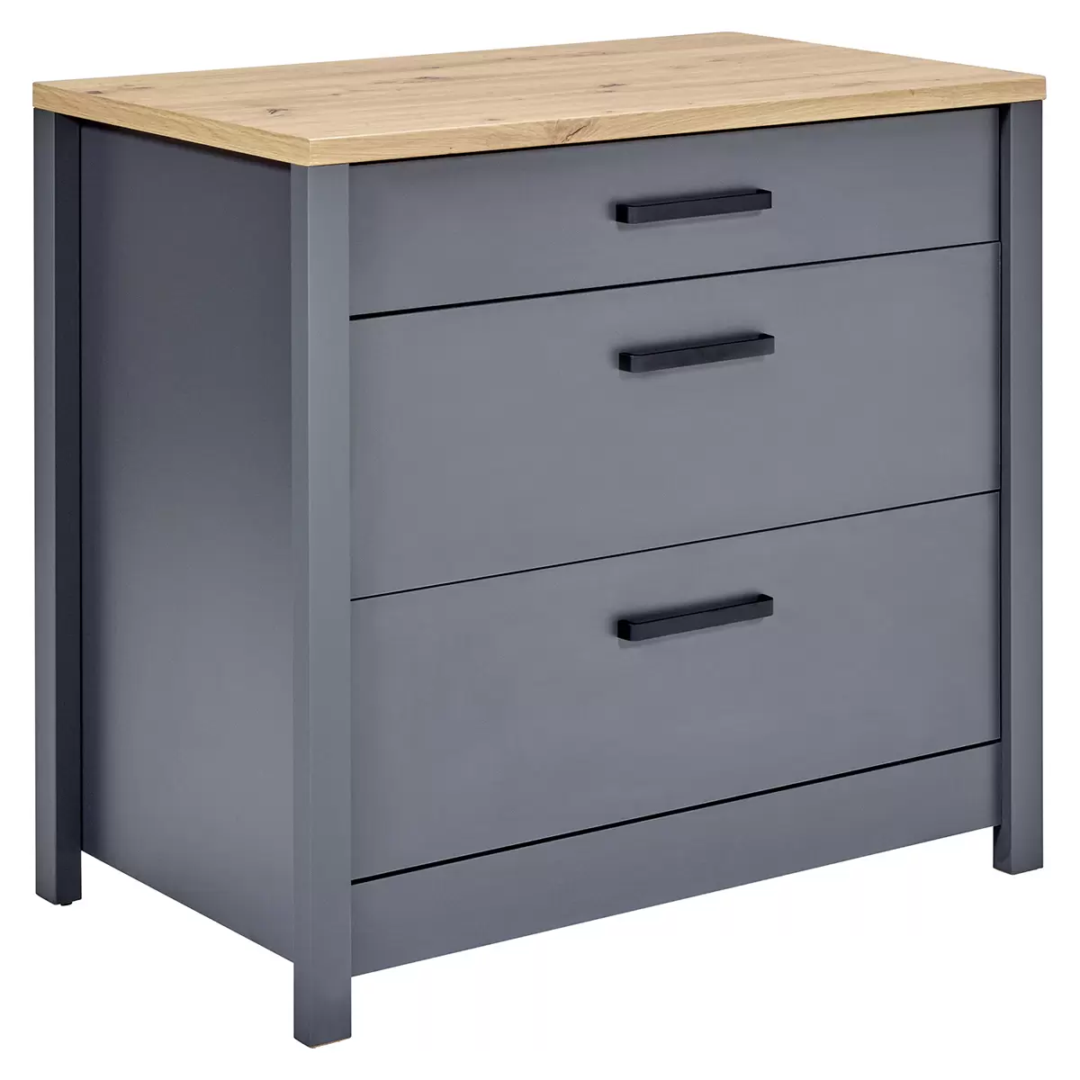 Unterschrank Veneto anthrazit,Artisan Eiche