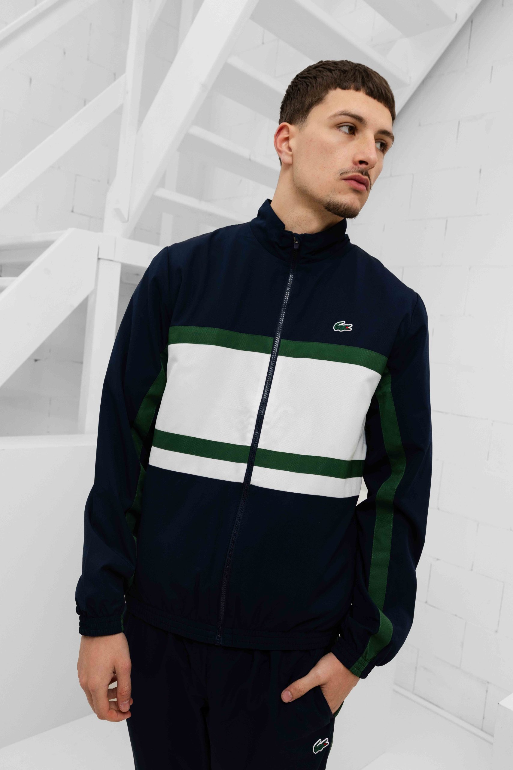 Lacoste Sport Printed Trainingspak Heren Donkerblauw