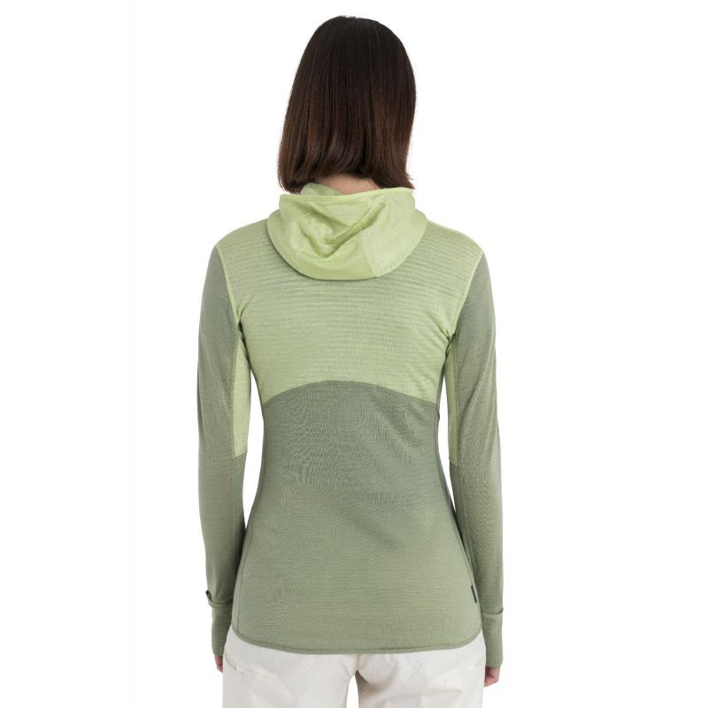 Merino 200 RealFleece Descender LS Zip Hoodie - Polaire en laine mérinos femme