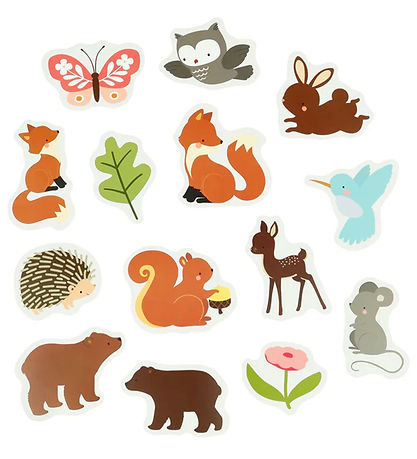 A Little Lovely Company Badespielzeug - 14 st. - Forest Friends
