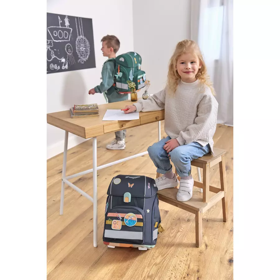 LÄSSIG School Set Boxy Unique dark blue Ocean Edition