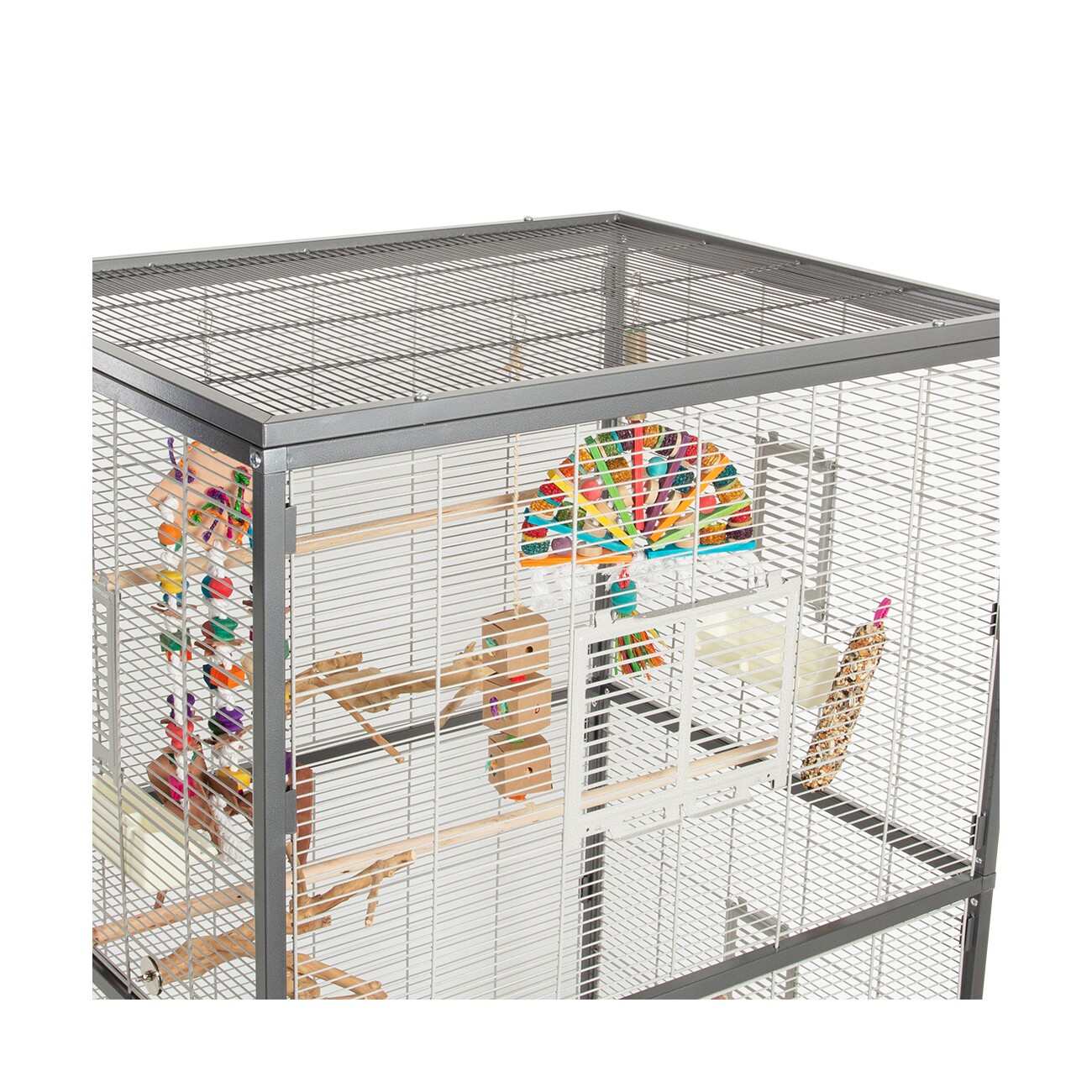 Montana Cages Voliere Casa 90 hellgrau/ dunkelgrau