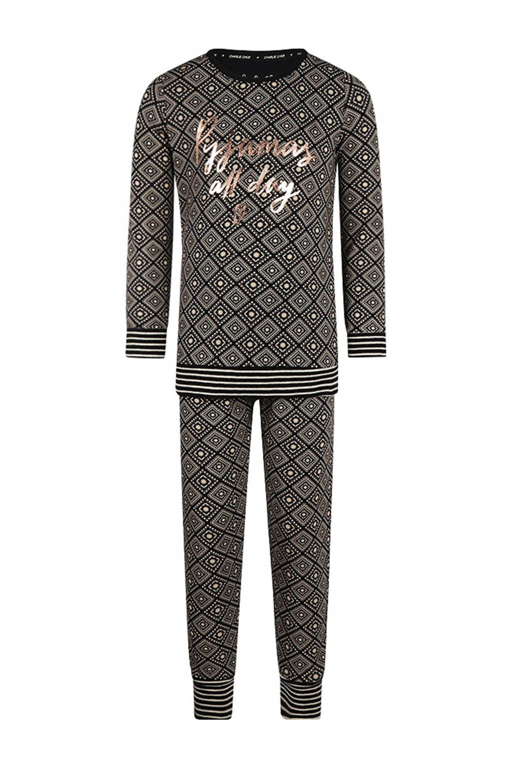 Charlie Choe pyjamasetzwart/wit