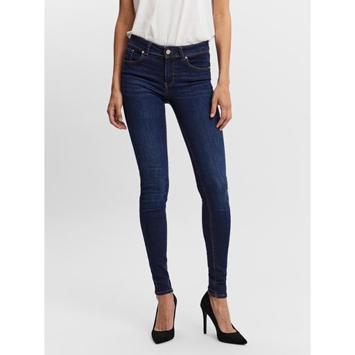 Vero Moda Lux Slim Jeans, Dark Blue Denim, L/L32
