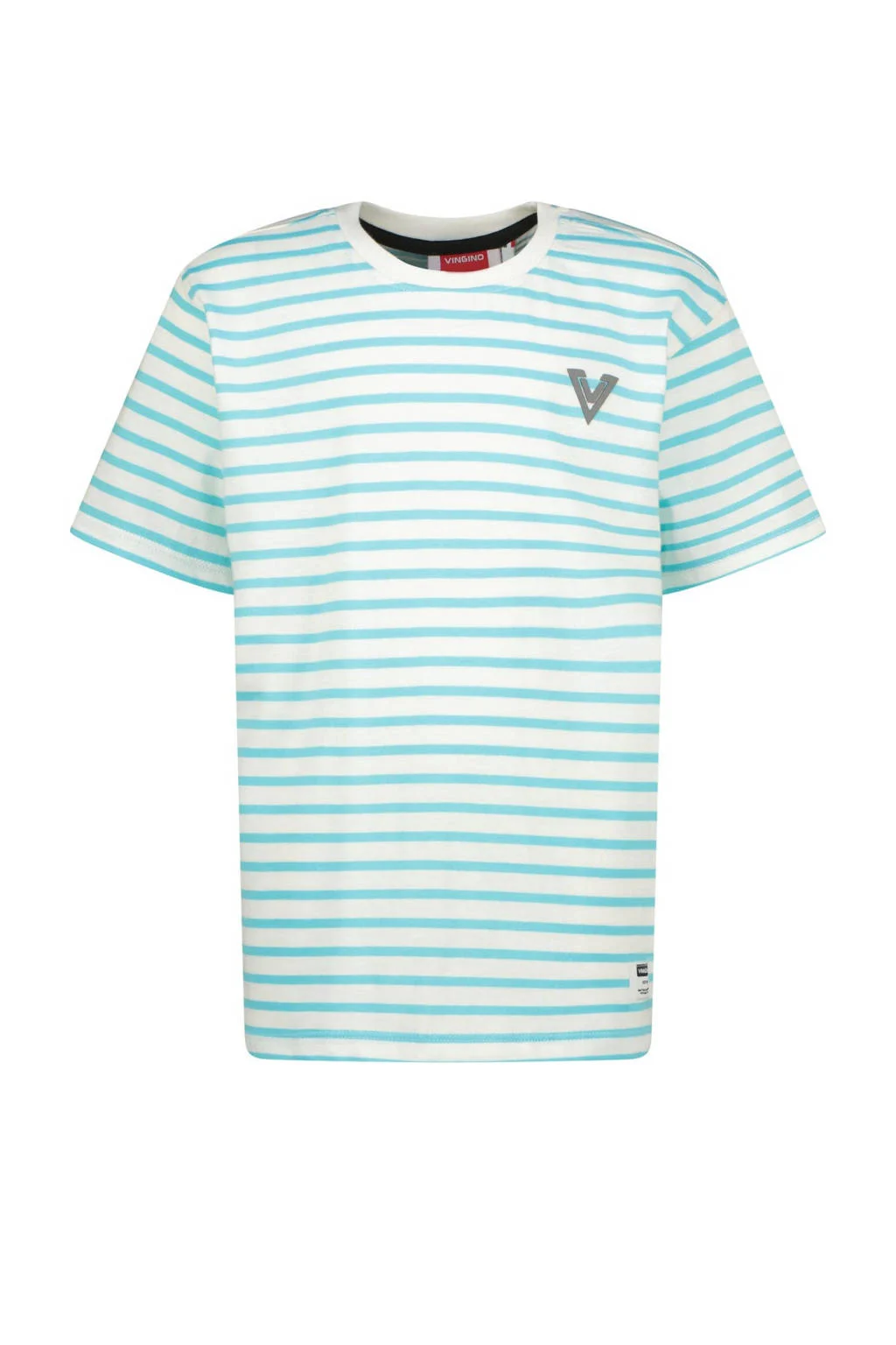 Vingino gestreept T-shirt Hanpos wit