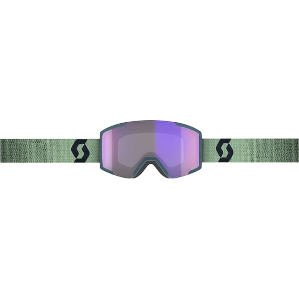 Masque de ski SCOTT SHIELD LS SOFT GREEN/BLACK / LIGHT SENSITIVE BLUE