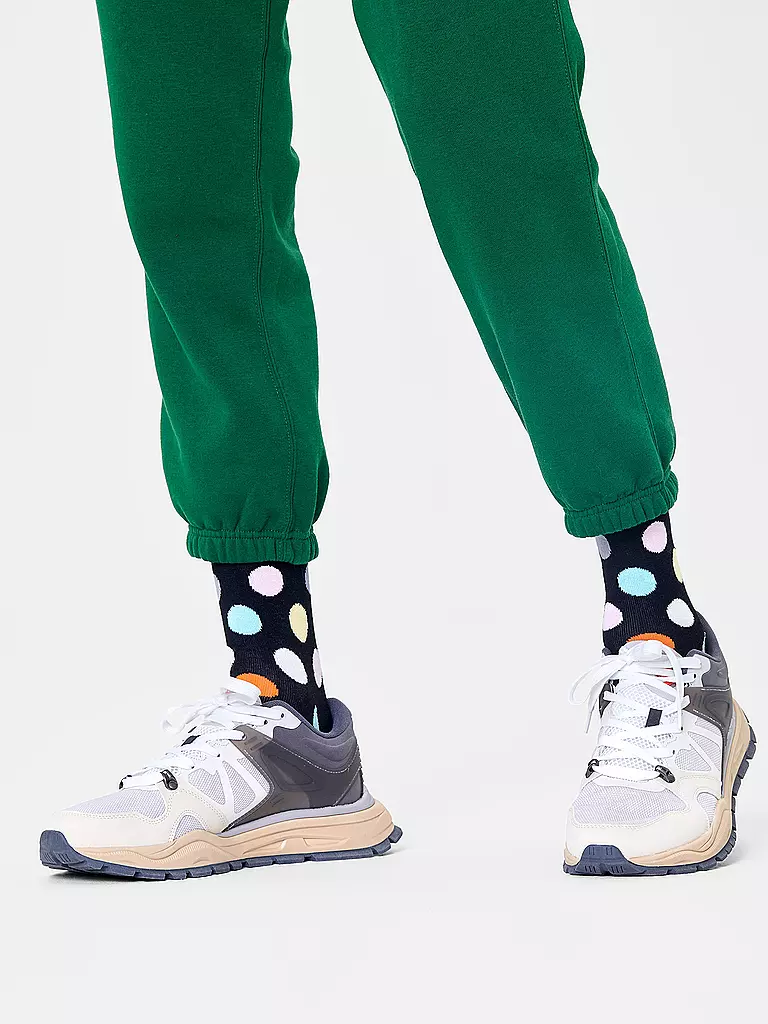 HAPPY SOCKS Damen Socken BIG DOT  36-40 black multi schwarz