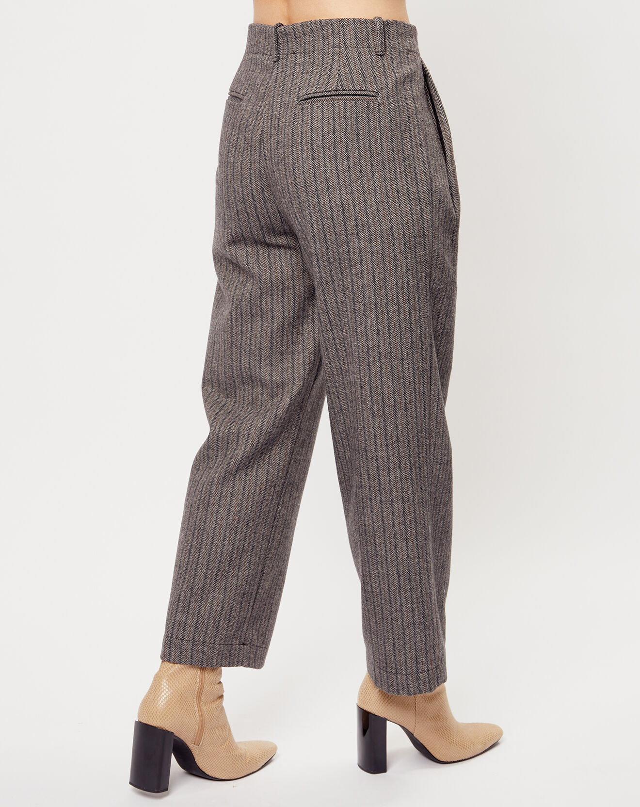 See u Soon Pantalon en Laine mélangée Emy gris