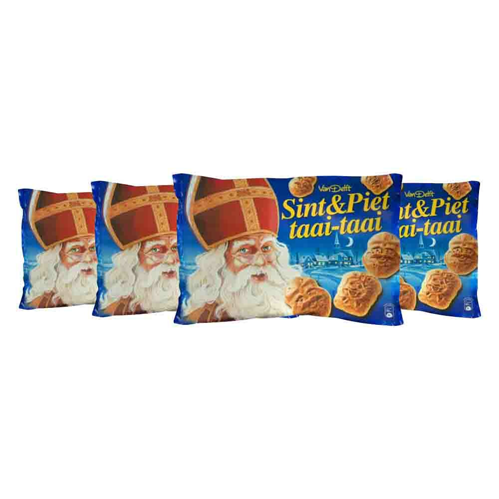 4x Van Delft Taai-Taai Mini Sint & Piet500 gr