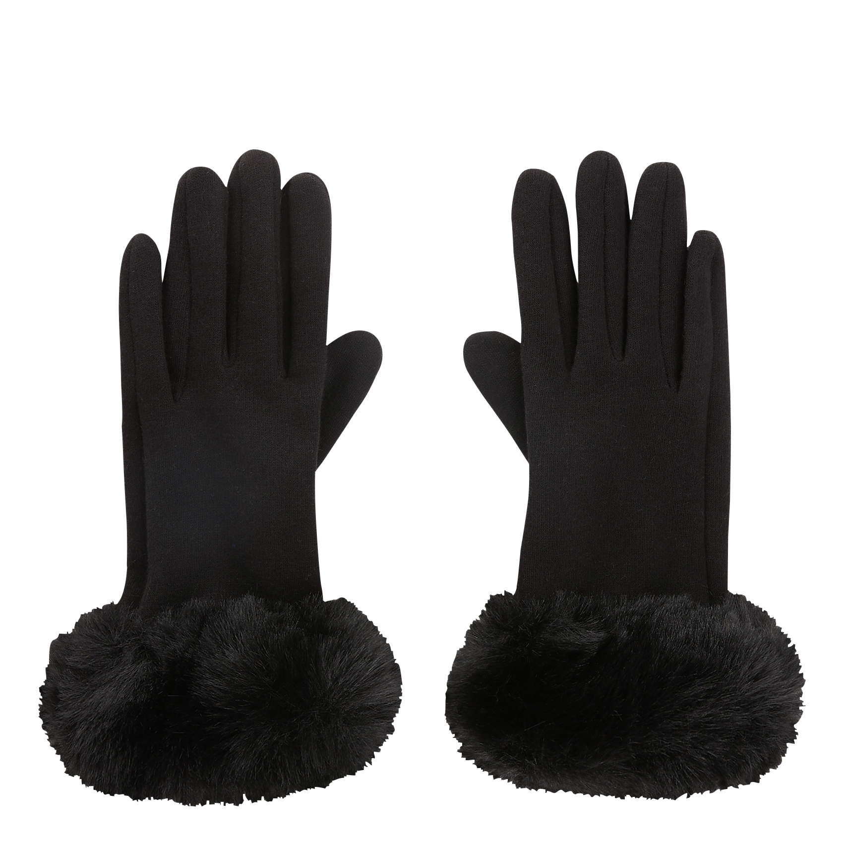 Gants avec fausse fourrure | Multicolore