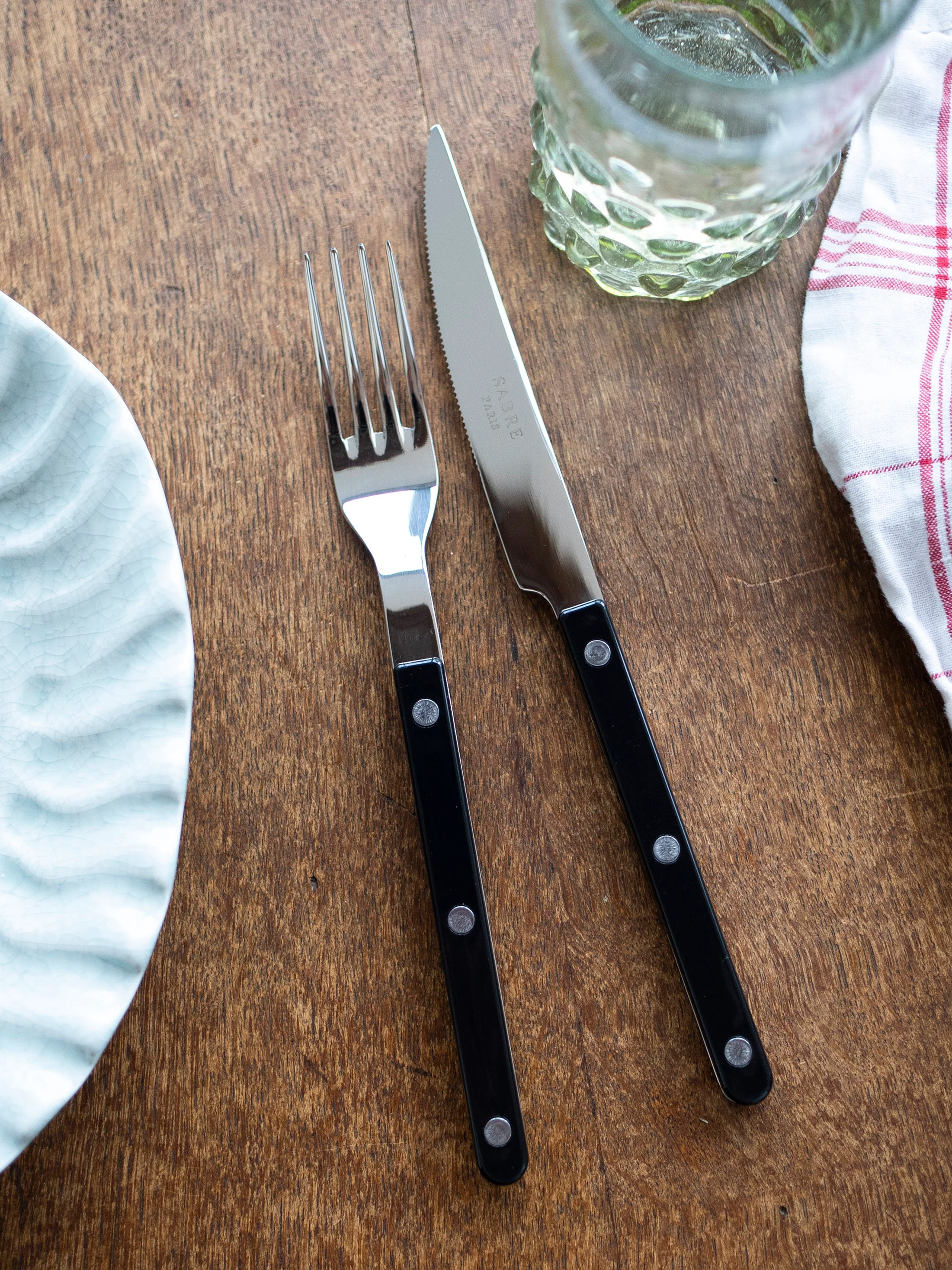 Bestekset Bistrot van edelstaal, in verschillende formaten