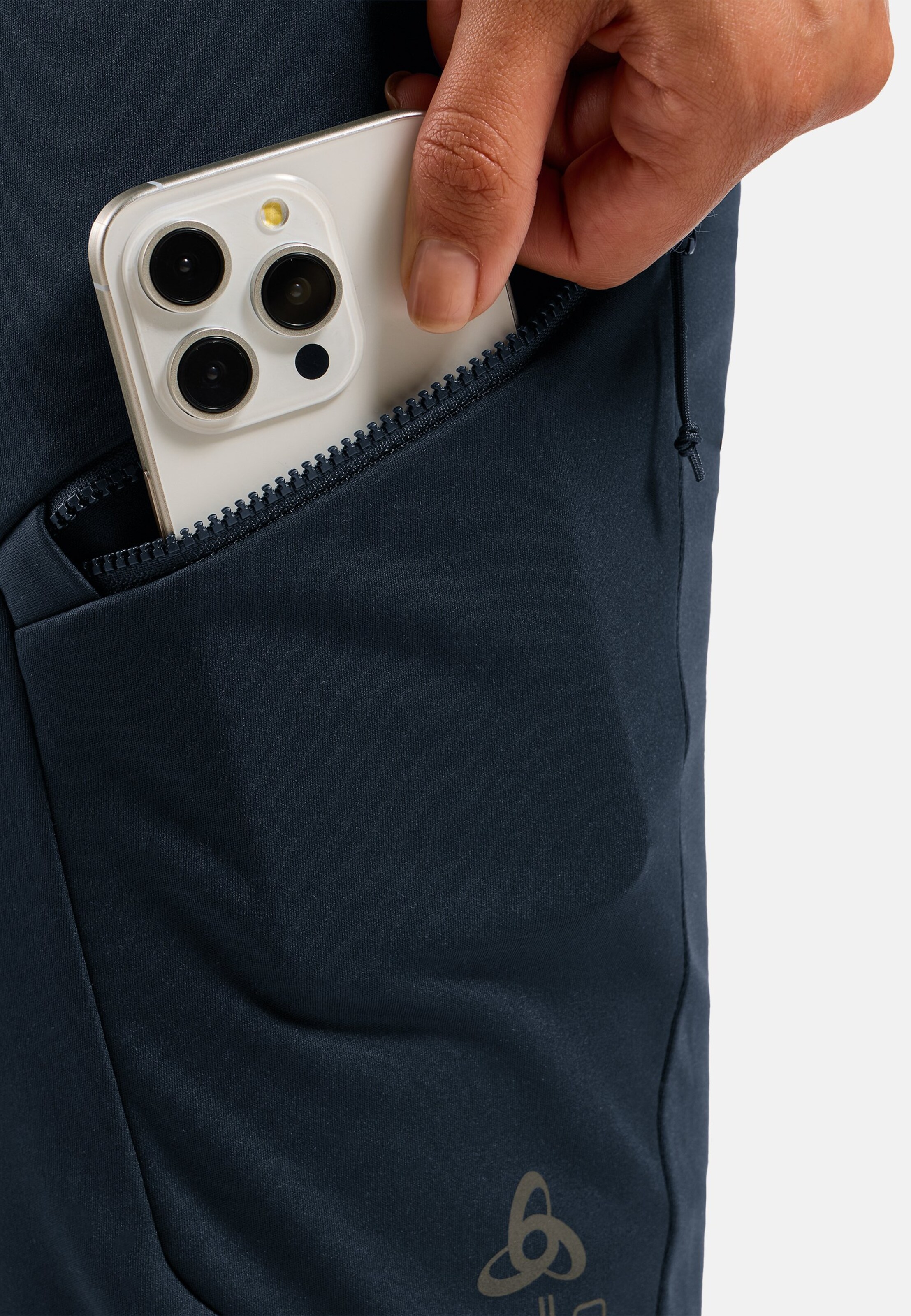 Winddichte Zeroweight X-Warm Langlaufhose in dark sapphire