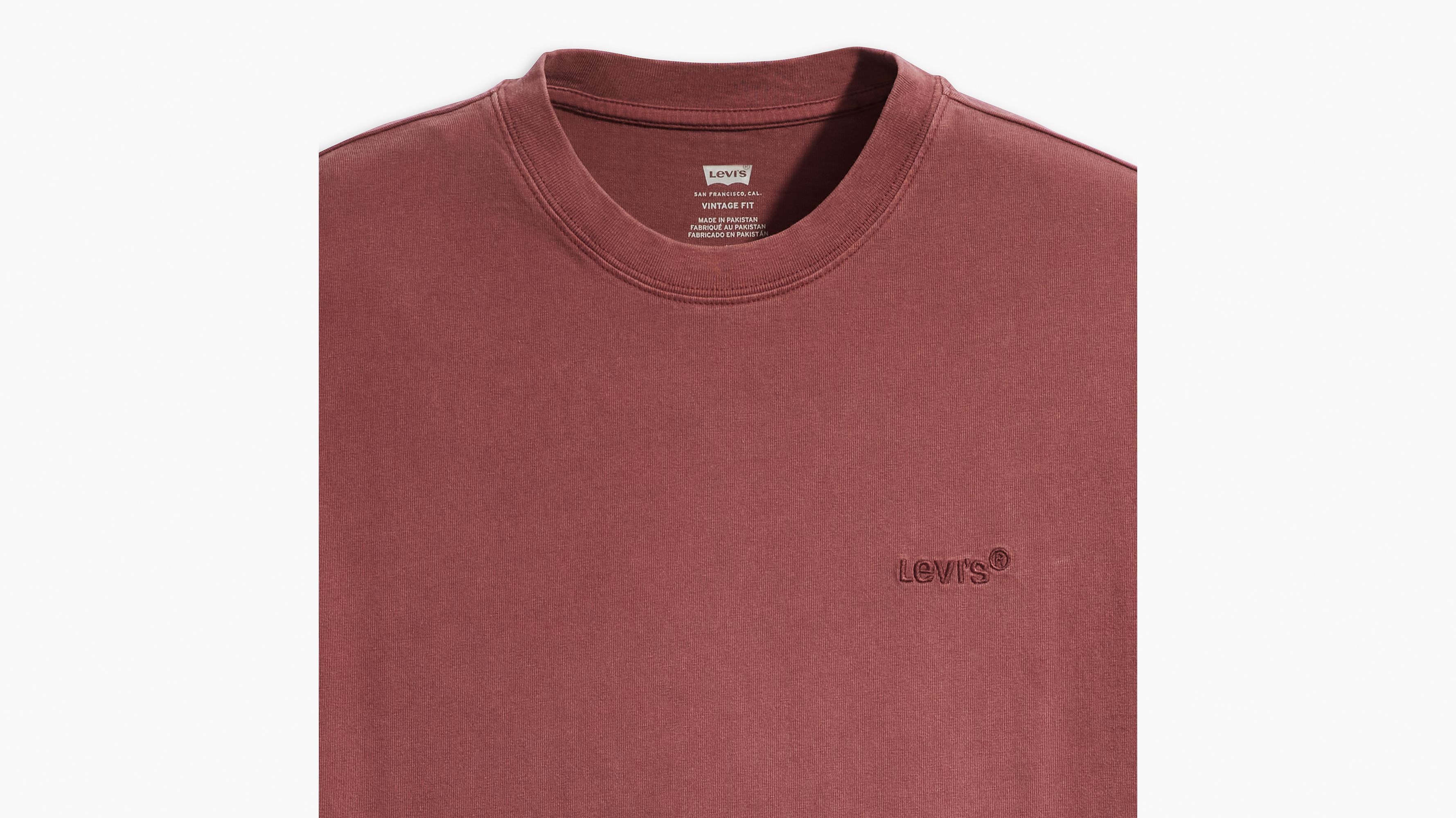Levi's® t-shirt vintage Red Tab™ - Red Mahogany Garment Dye Red Mahogany - Bleu