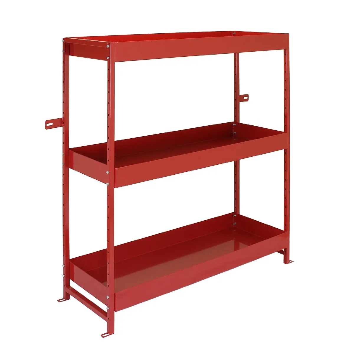 Monstershop Tempest Ensemble de Rayonnages en Acier - Rouge