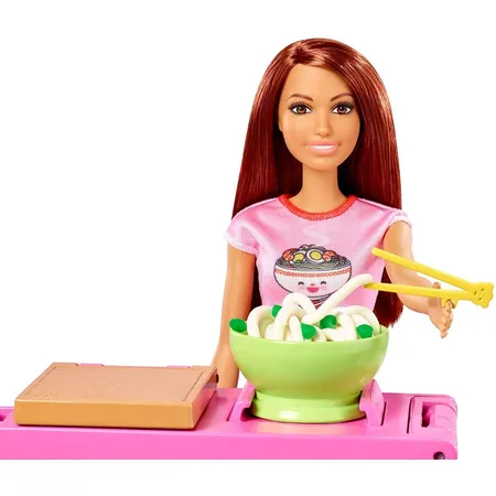 Barbie Pasta-Spielset und Puppe (brünett)