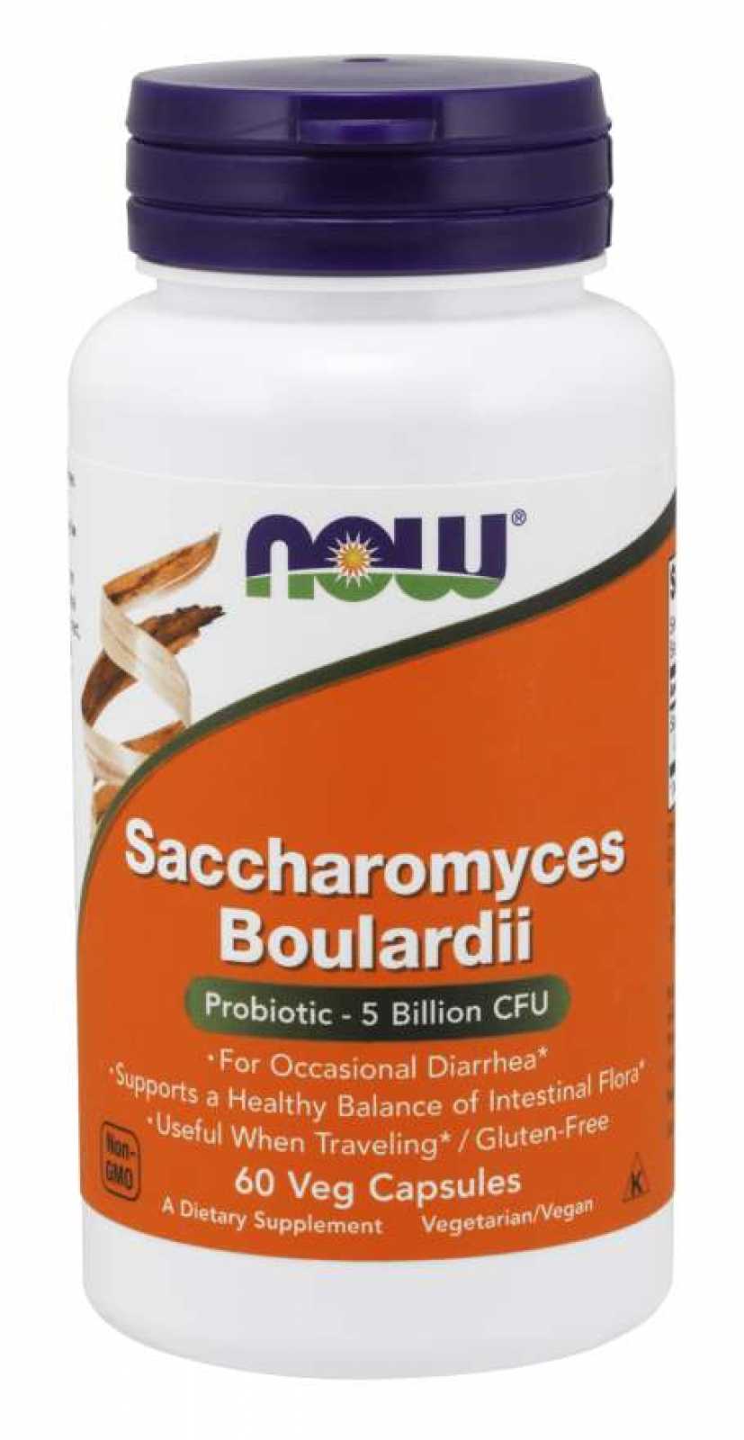 NOW Foods Saccharomyces Boulardii 60 Cápsulas Veganas