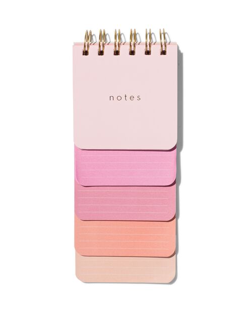 bloc-notes 5 couleurs