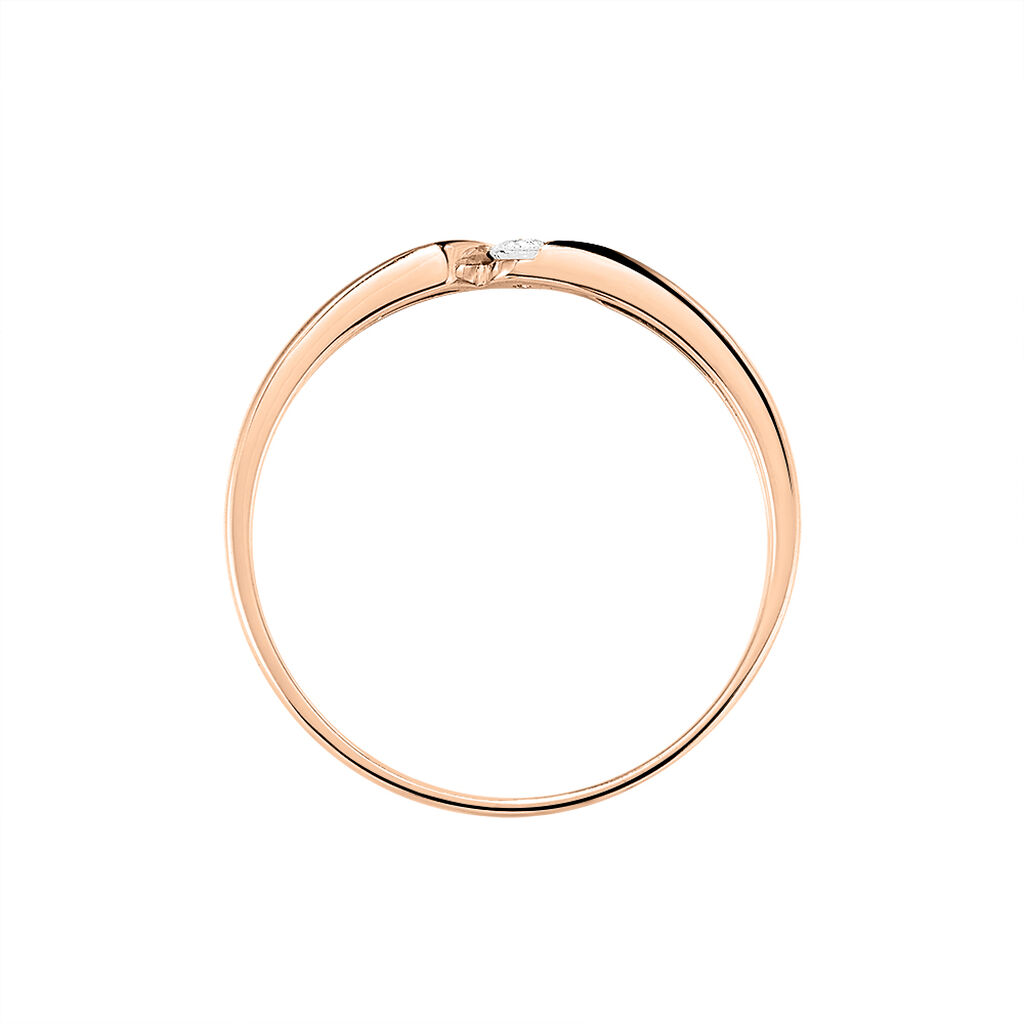 Bague Solitaire Anilie Or Rose Diamant