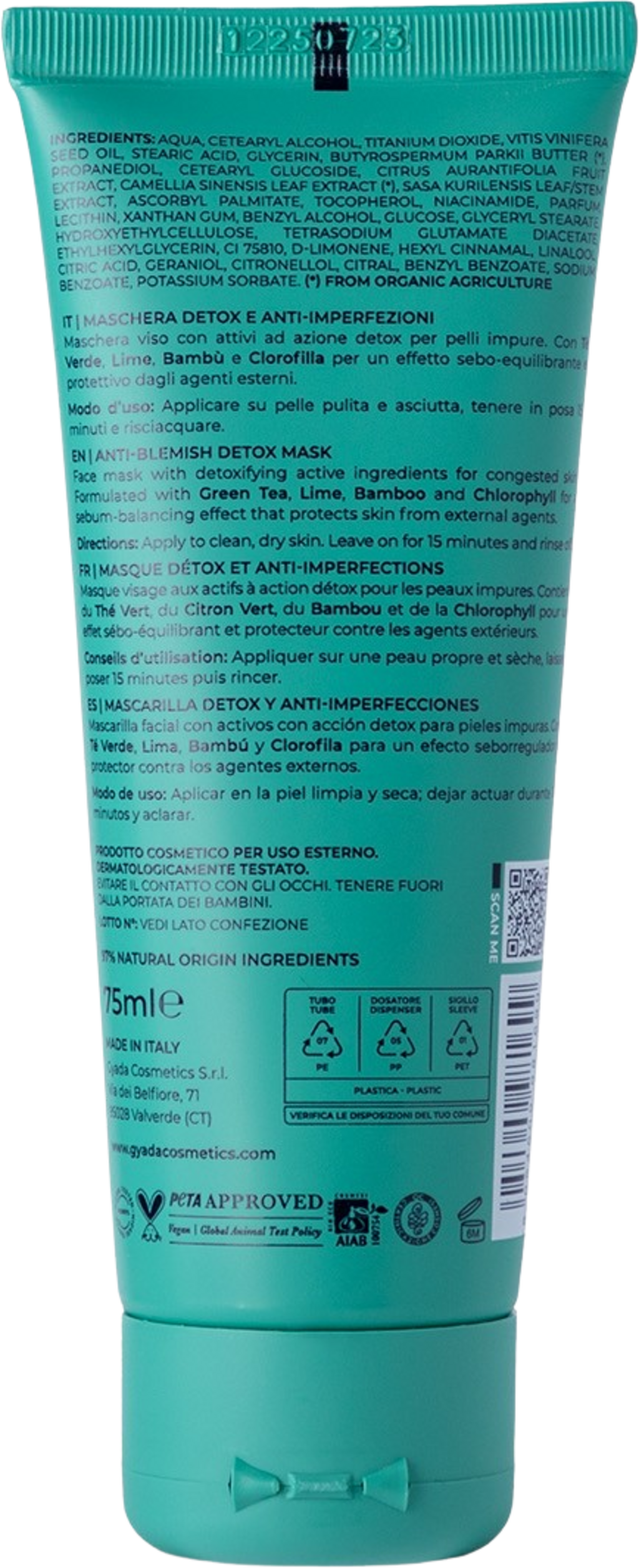 GYADA Cosmetics  Detox Gesichtsmaske, 75 ml