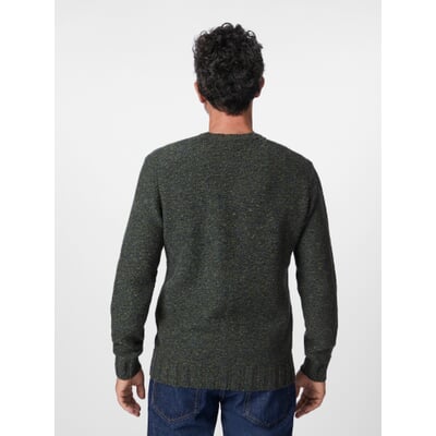 Herrenstrickpullover, Grünmelange