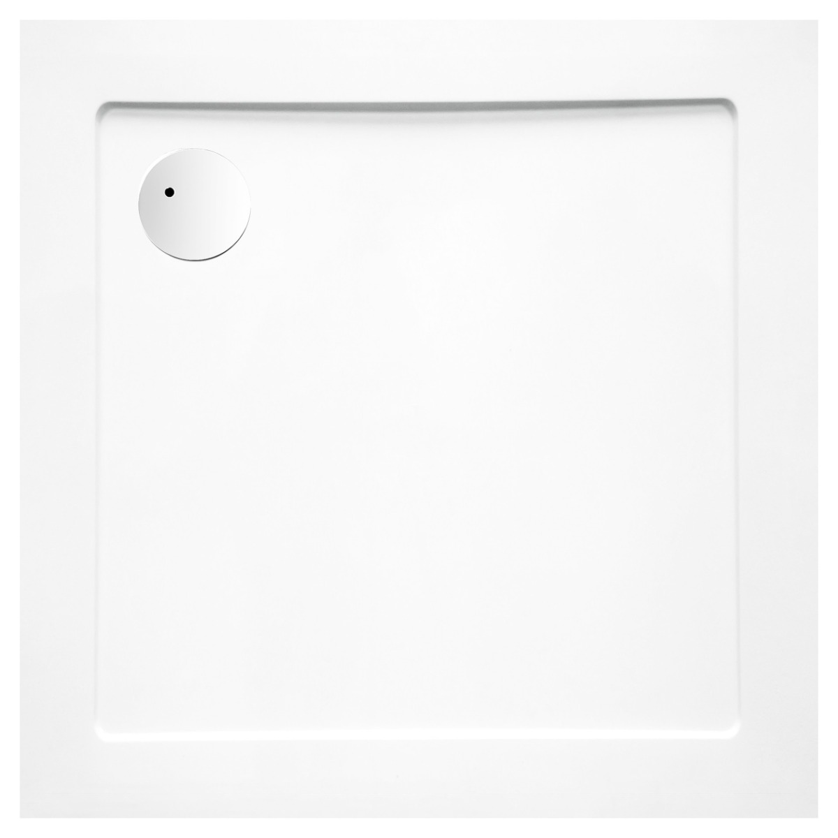 Haceka Belice douchebak vierkant 80x80cm wit