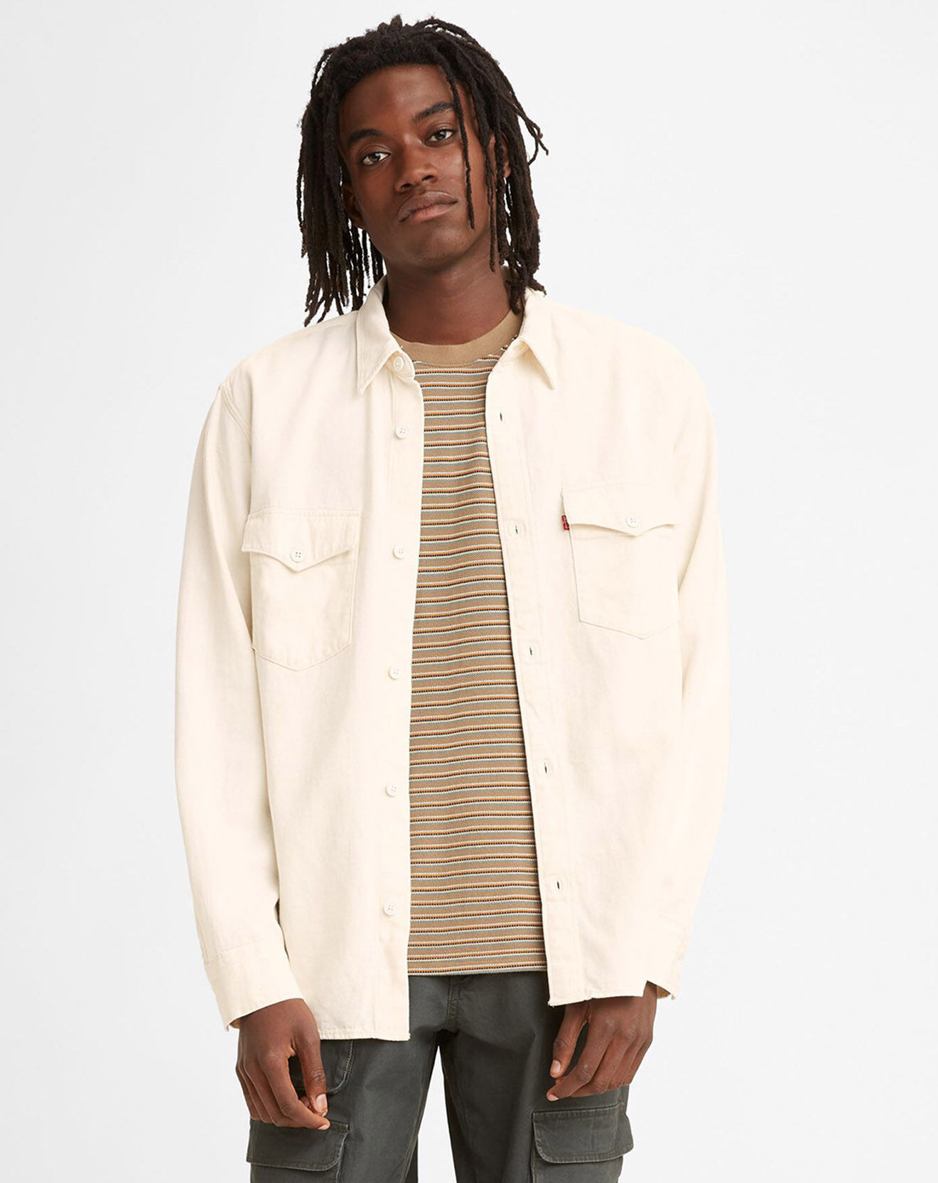 Levi's® Chemise relaxed fit Western écrue