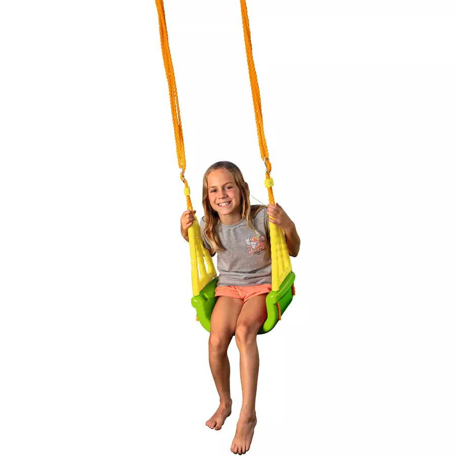 beluga Baby- und Kinderschaukel Swingolino 3 in 1 grüngelb