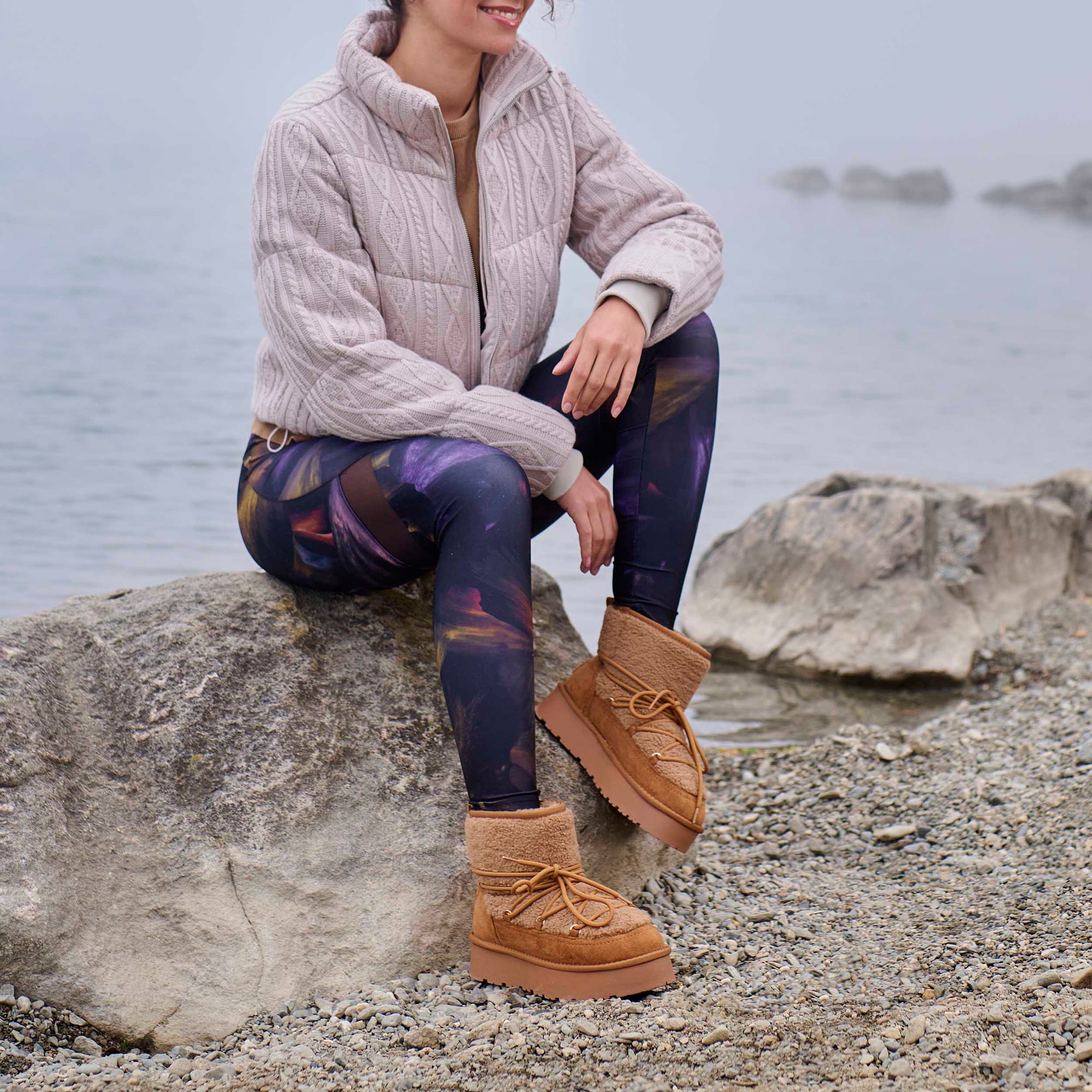 Boots Femme camel