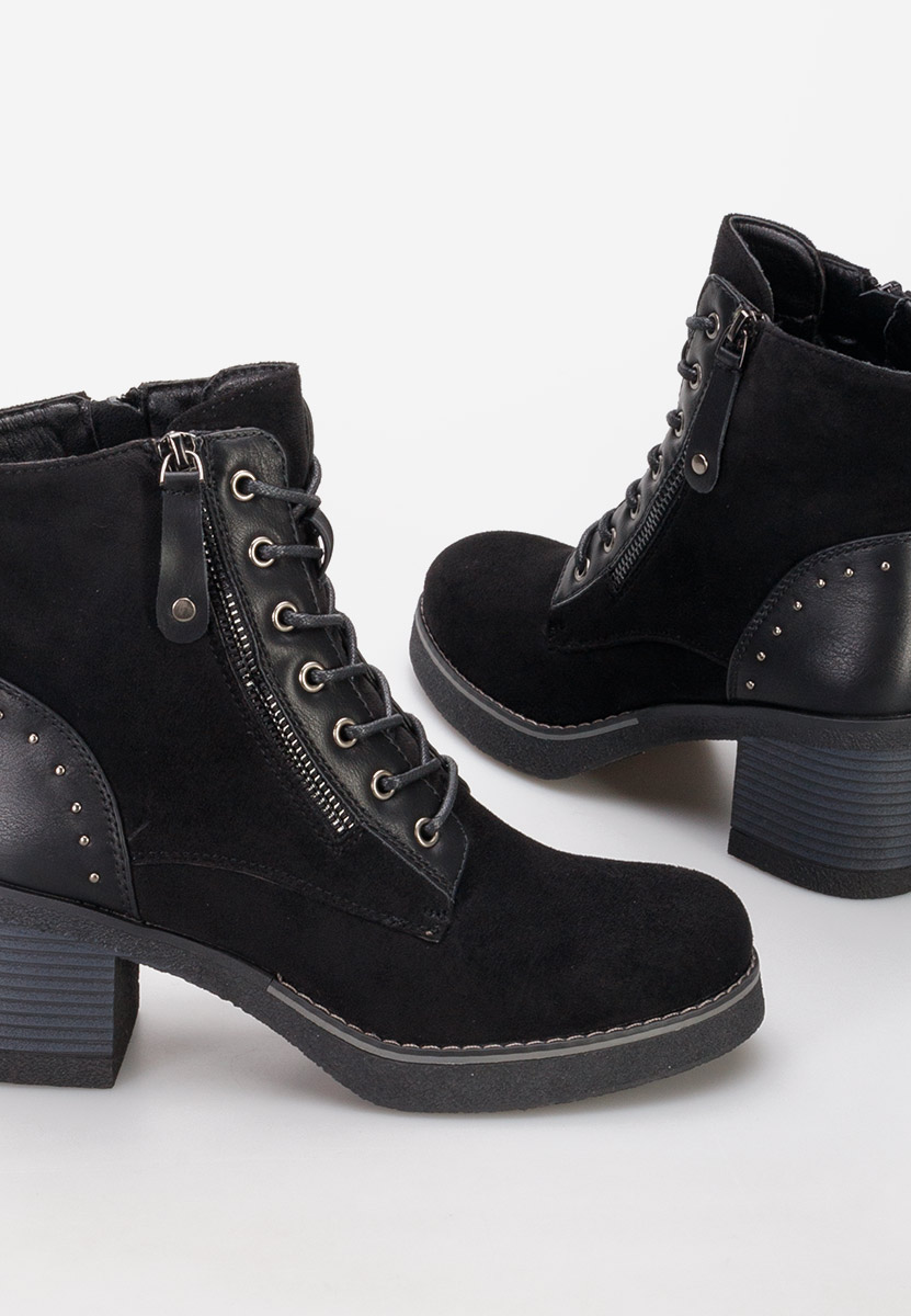 Bottines à talon noires Jovanna