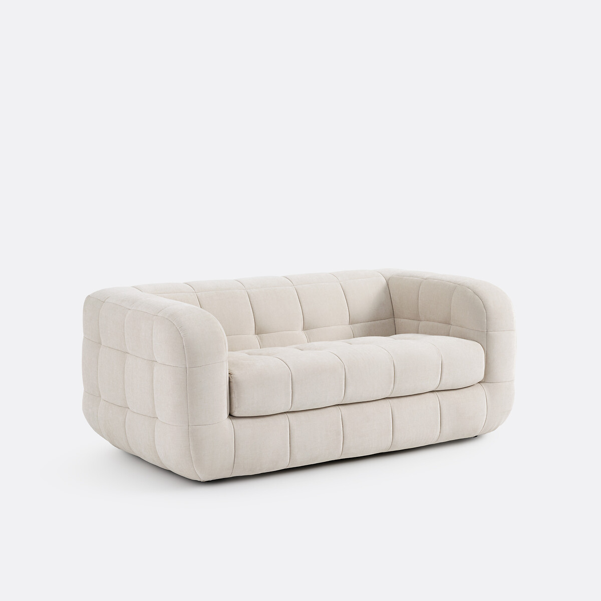 LA REDOUTE INTERIEURS<br>Sofá de 2 lugares, veludo, Pieta