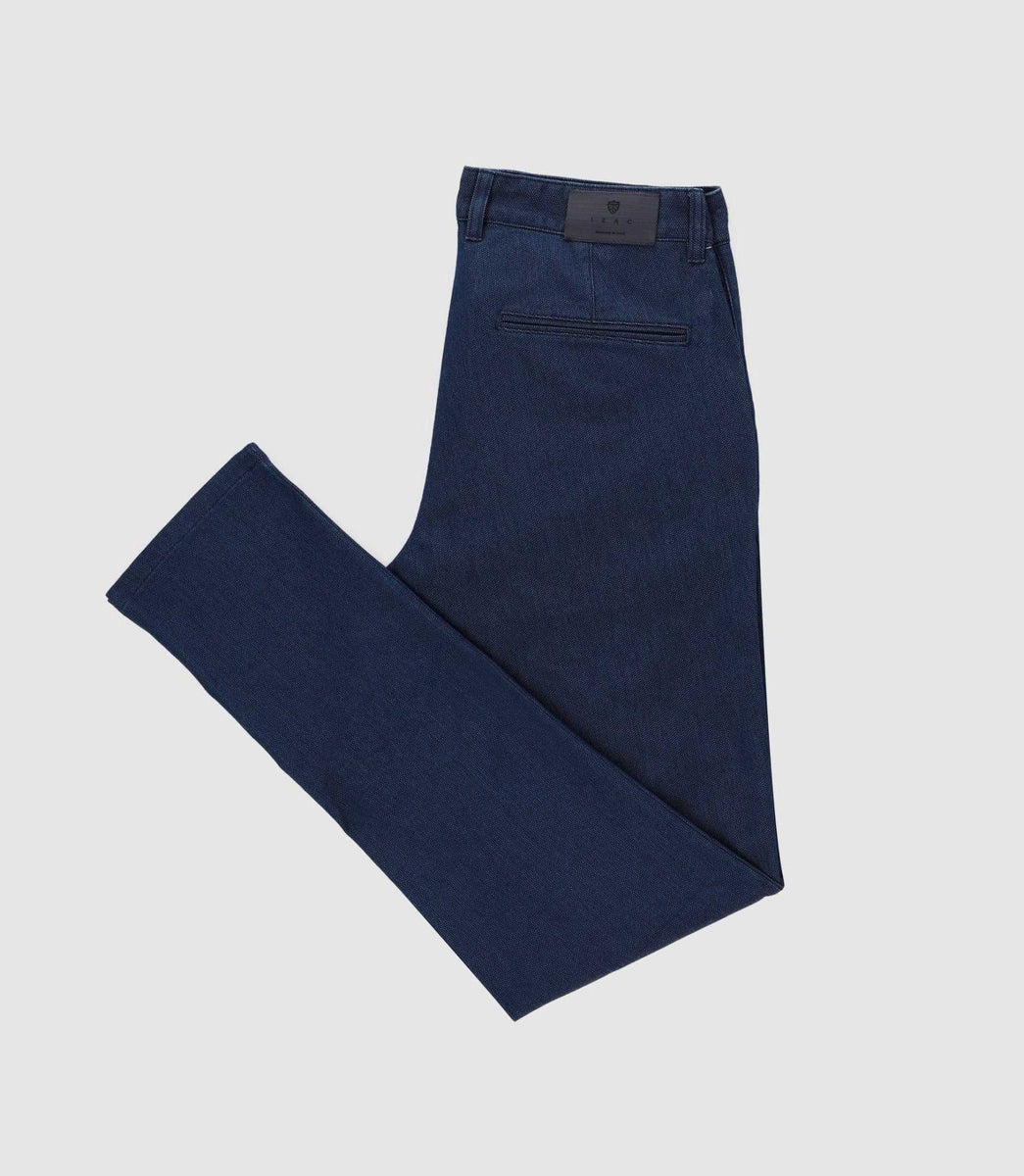 Pantalon chino armuré marine VEBI