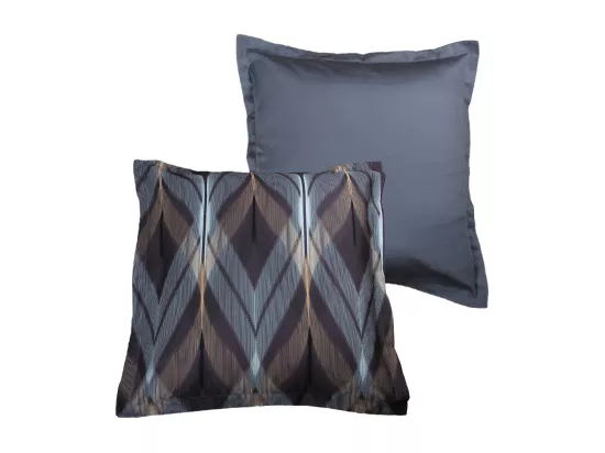 Lot de 2 Taies d'oreiller satin de coton imprimé La mer