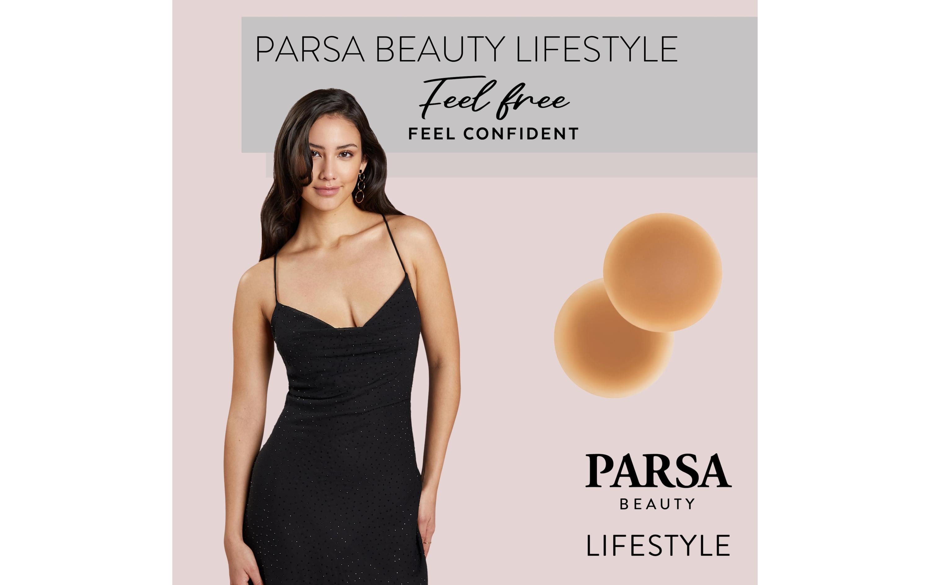 Silikon Nippel Pads dunkles nude 2 StückUnsichtbarer Halt für jedes Outfit