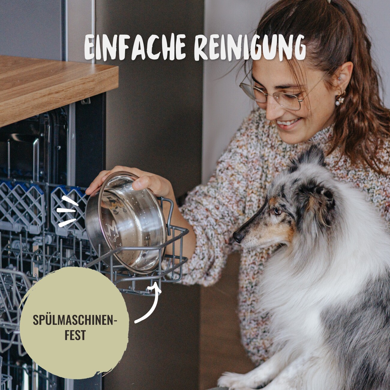 Rudelkönig Edelstahlnapf - 2er Set - 2x0,002 cm³