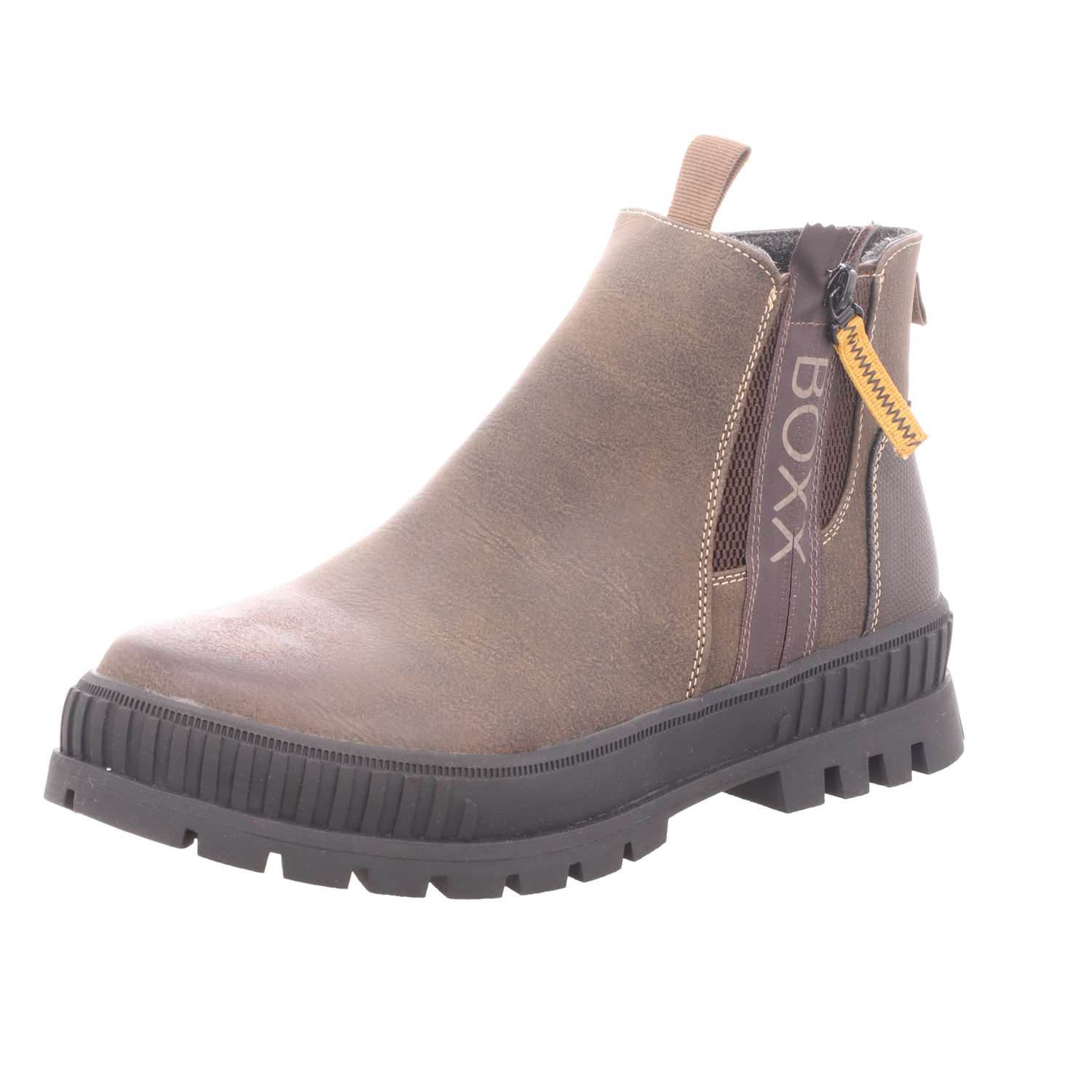 BOXX Herren-Stiefelette Braun-Schwarz