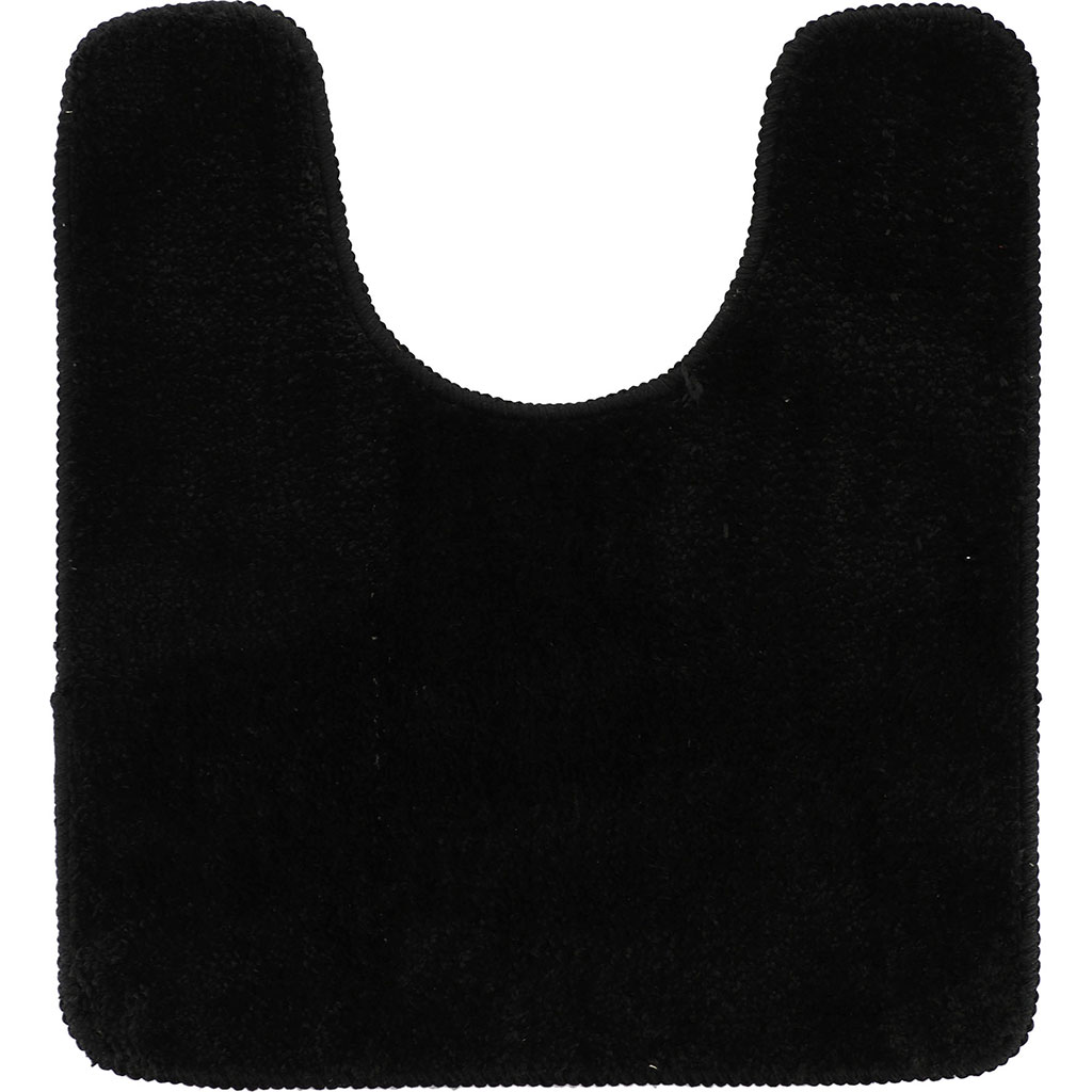 Tapis contour WC galet noir 45x50cm