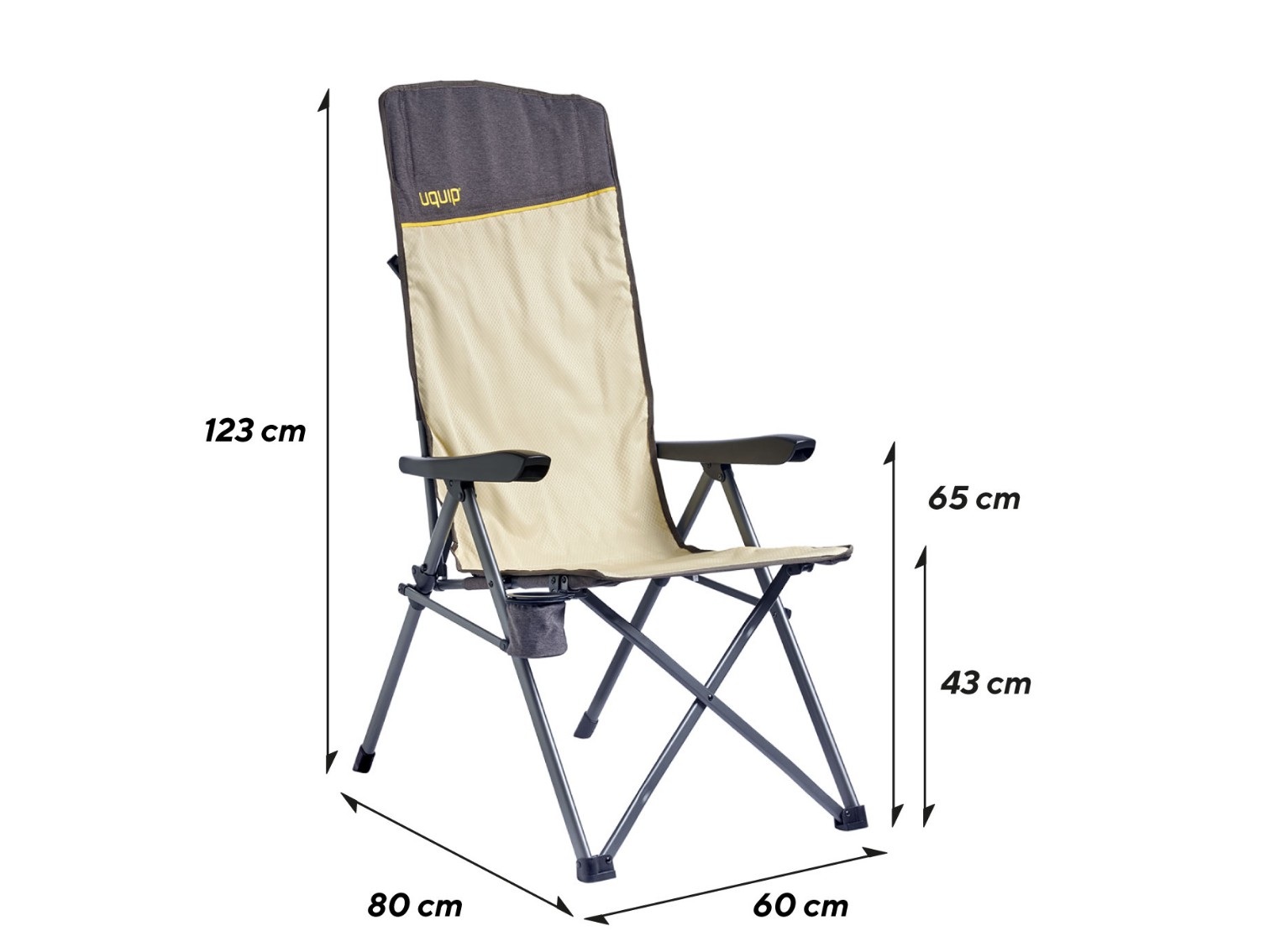 Uquip Justy XL vouwstoel - Boulder