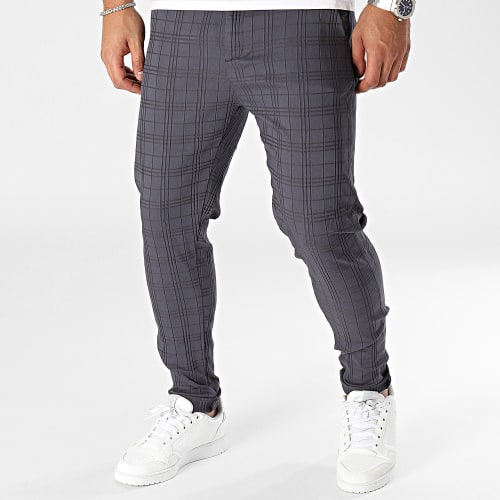 Pantalon Chino Skinny Bleu Marine