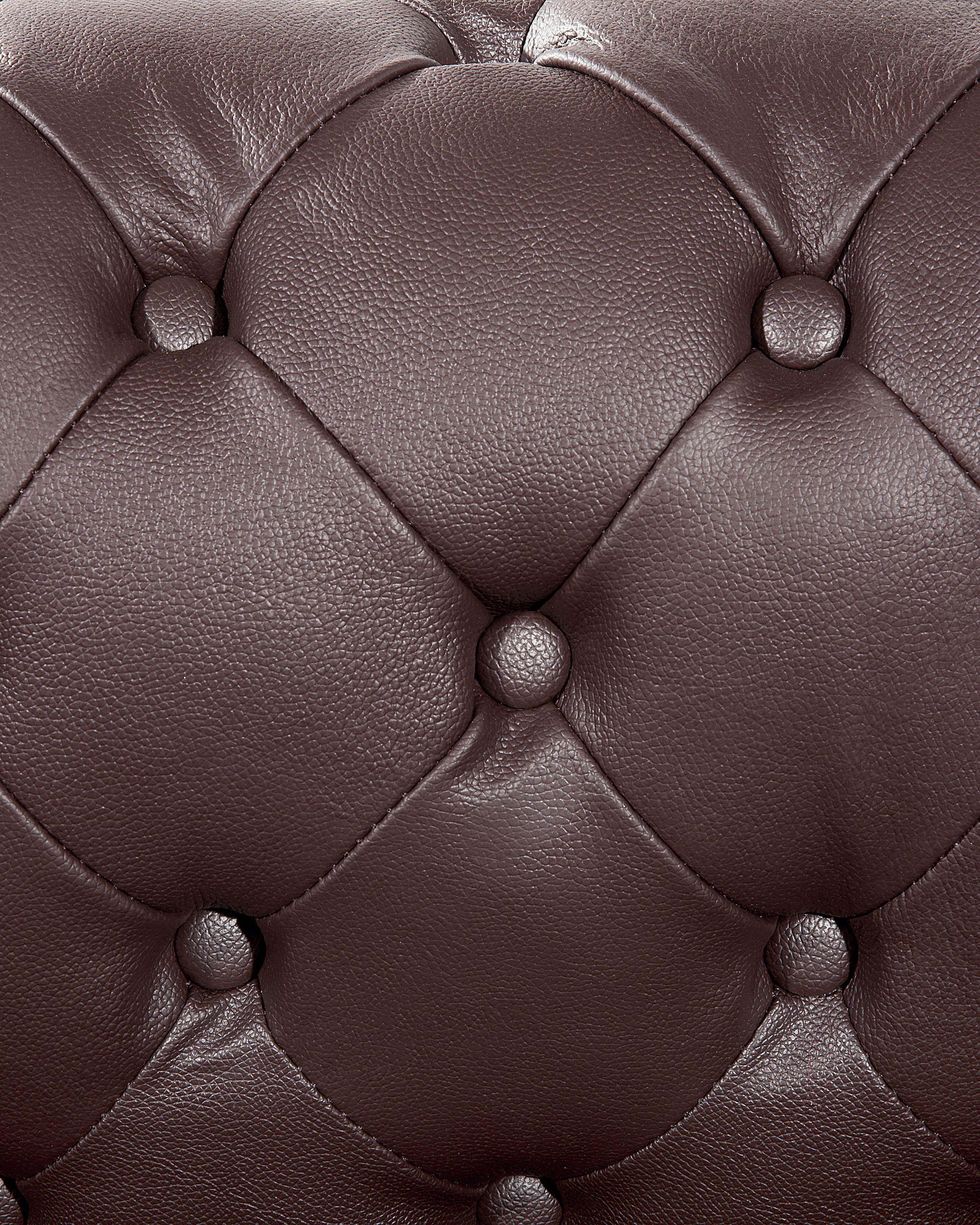 Fauteuil CHESTERFIELD Leer Bruin