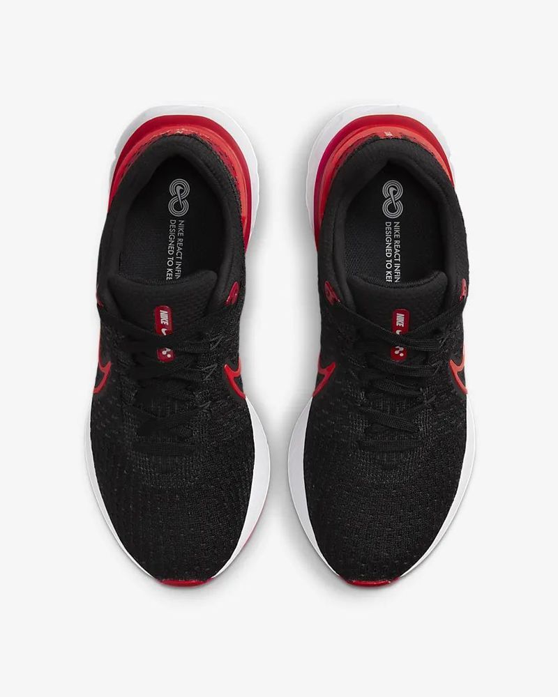 Chaussures de running Nike React Infinity Run 3 Noir & Rouge pour femme