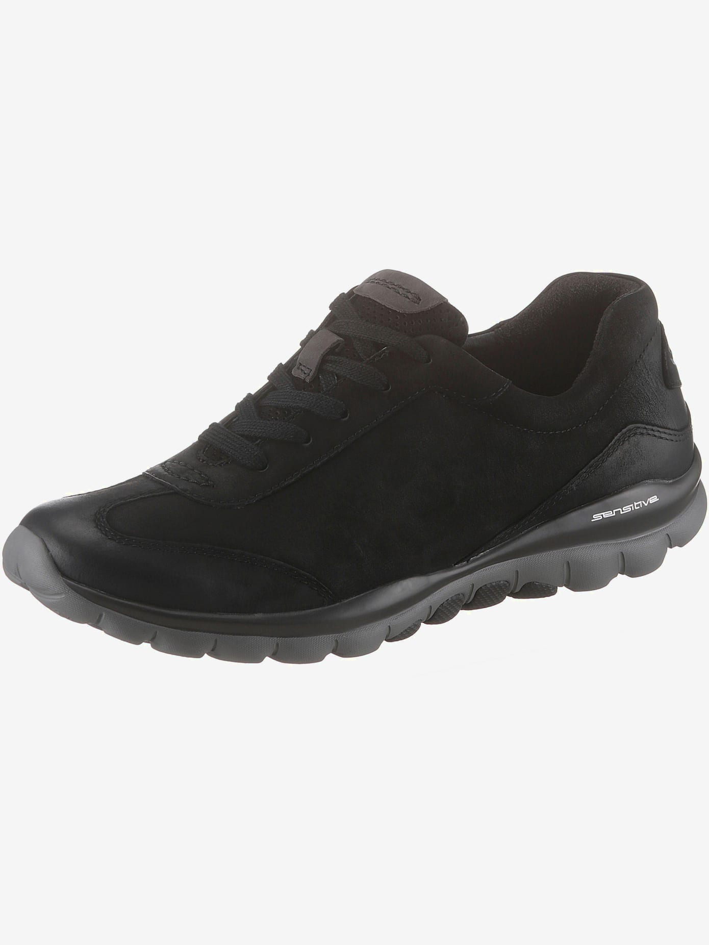 Baskets compensées lacets au style sportif