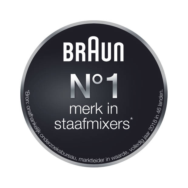 Braun MQ5237BK Staafmixerset MultiQuick 5 Vario 1000W