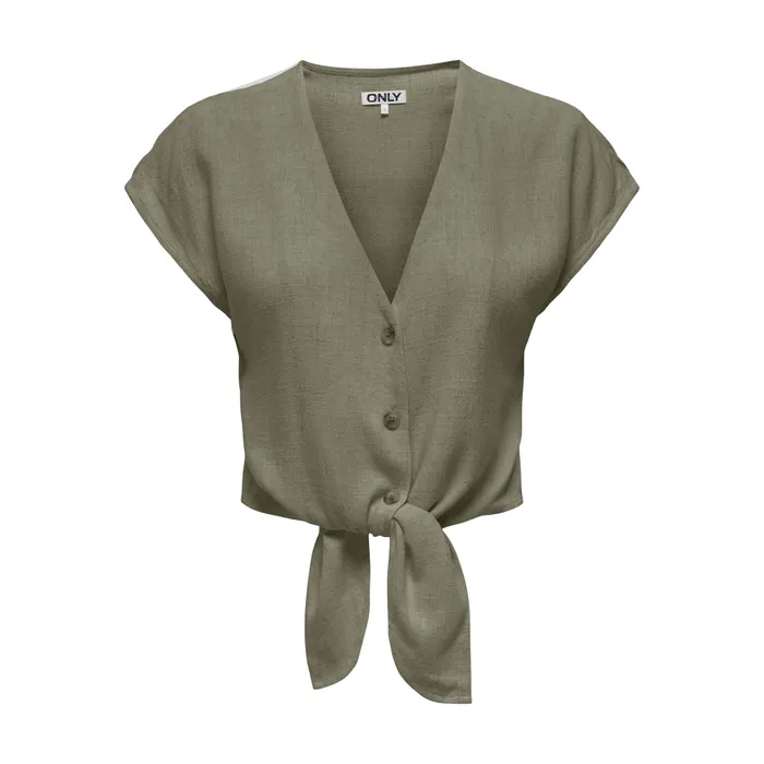 Only Siesta Knot Linnen Blouse Dames
