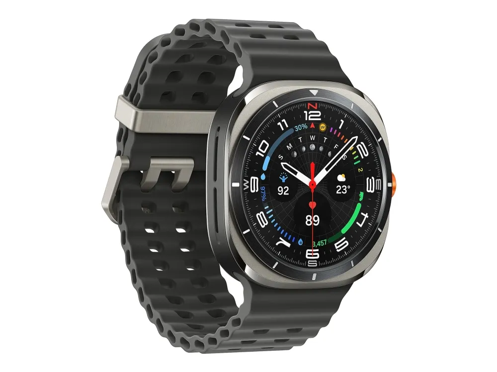 Samsung | Galaxy Watch Ultra - Titanium Silver (Dark gray strap)